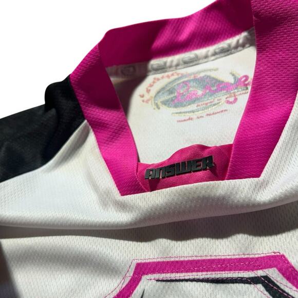 Answer Racing Y2K Pink Black White MX Jersey - Picture 7 of 7